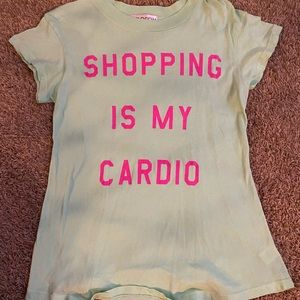 Wildfox Shopping is My Cardio t-shirt